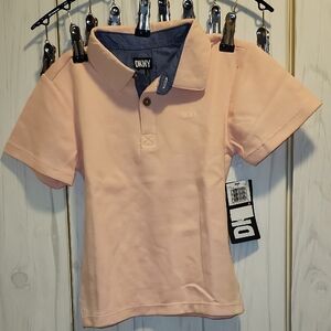 DKNY Kids Light Pink Polo Shirt